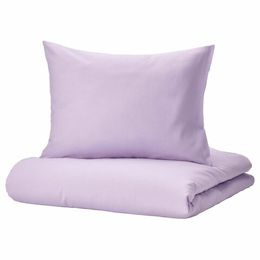 Комплект постельного белья IKEA NATTSVARMARE (НАТТСВАРМАРЕ), Двуспальный, Сиреневый, 240x220, 50x80 см