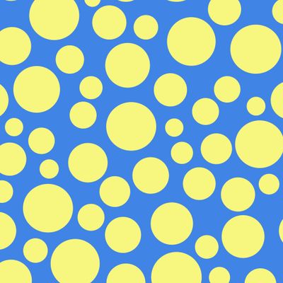 Yellow peas on a sky blue background
