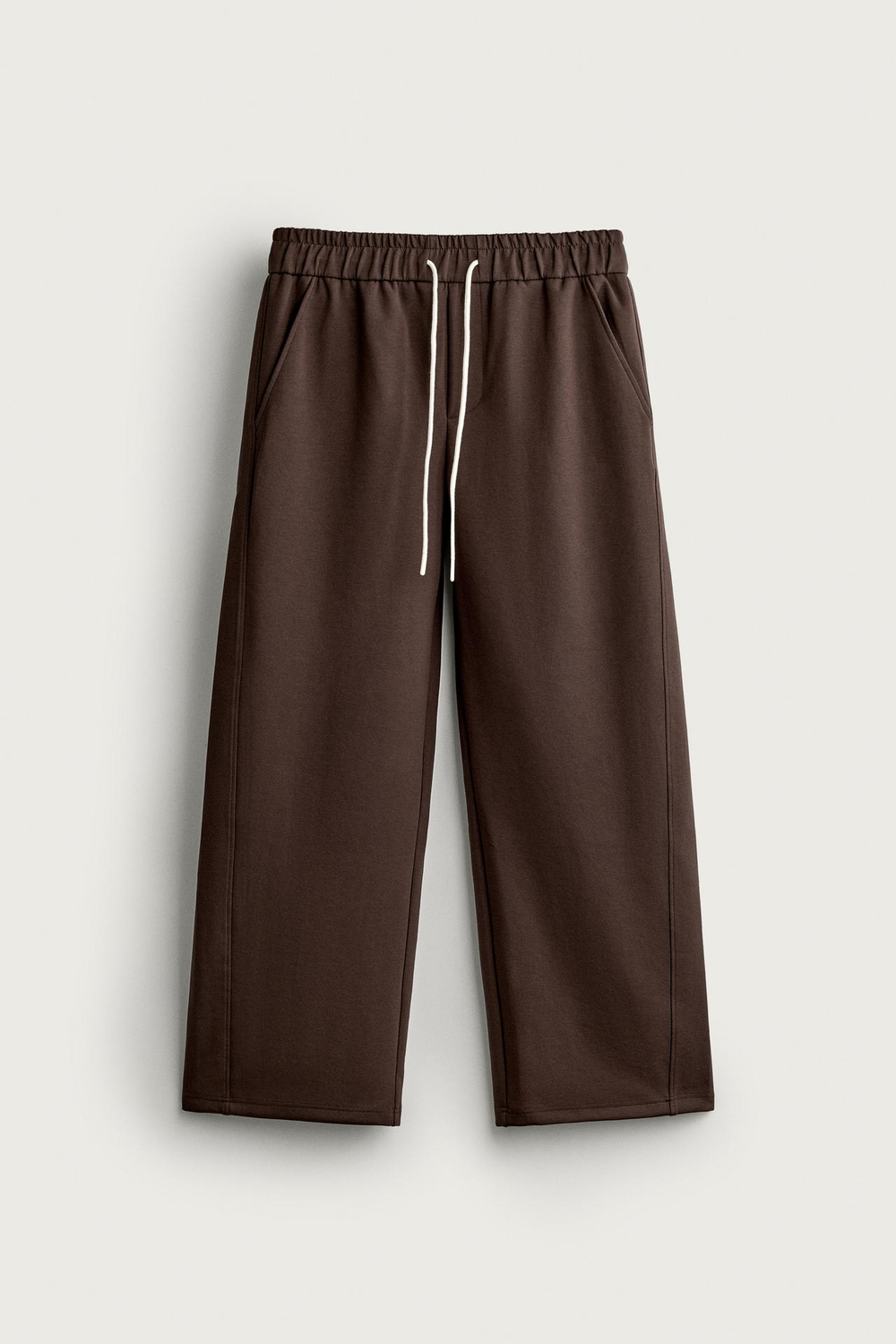 ZARA БРЮКИ RELAXED FIT, КОРИЧНЕВЫЙ