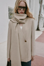 Блейзер с драпированным воротником - ZARA