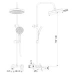 Душевая система Haiba HB 24553-8 белый