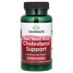 Swanson Vitamins, Поддержка холестерина из красного дрожжевого риса, 60 веганских капсул