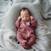Комбинезон косуха с закрытой ножкой "Пепельная роза" утепленный 0+
