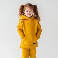 Худи с капюшоном "Горчица" утепленное