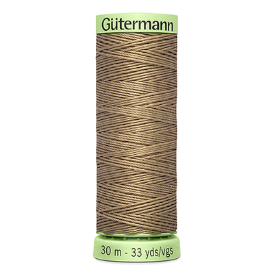 Нить Top Stitch 30/30 м для декоративной отстрочки, Gutermann, 868 неотбеленный шелк