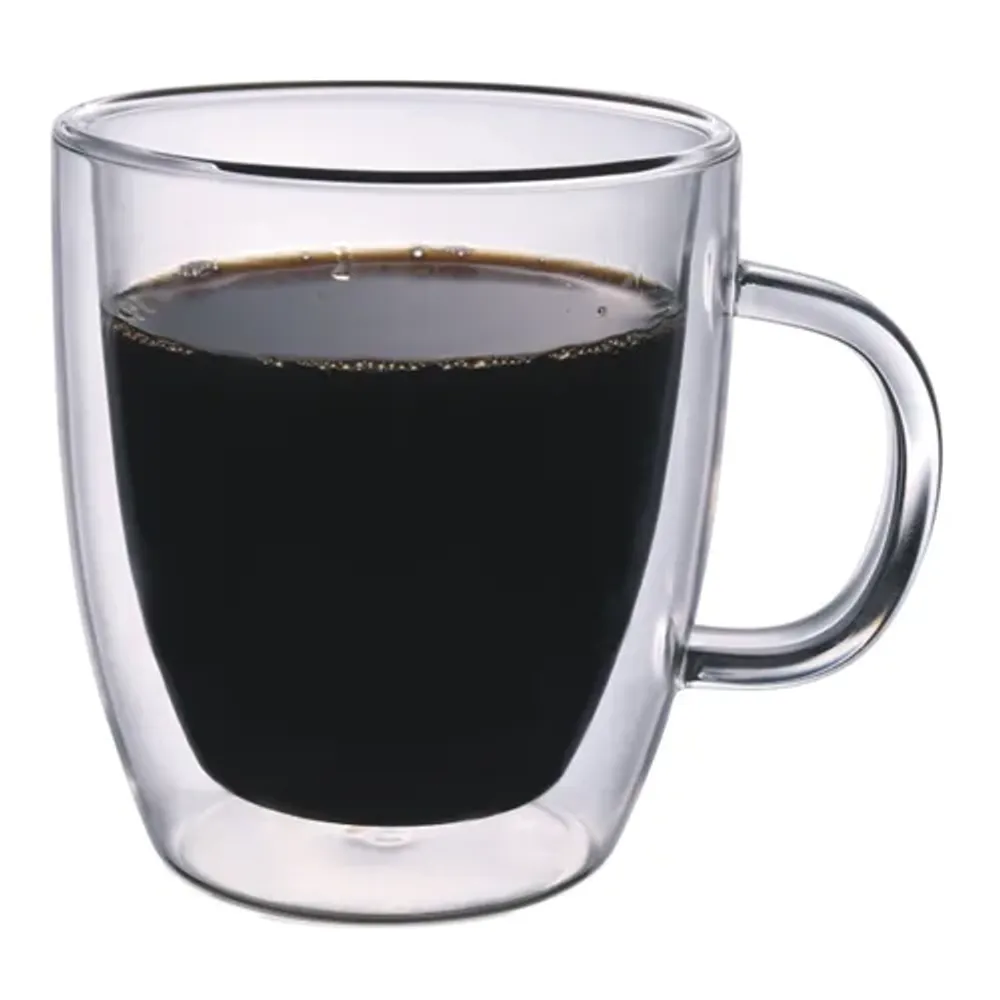 Кружка 120 мл Classic Coffee прозрачная набор 2 шт. d 6,5 см h7,5 см термостекло P.L. [1]