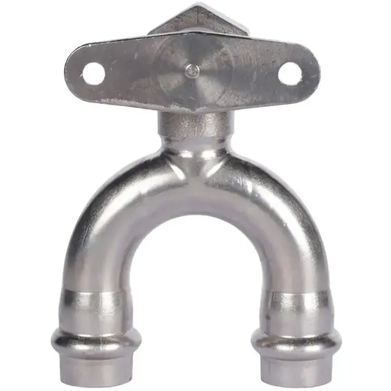 Водорозетка проходная ROMMER ВПр-ВР 15х1/2" нержавеющая сталь 37964