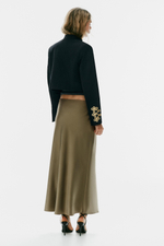 АТЛАСНАЯ ЮБКА МИДИ В ГОРОШЕК — ZARA