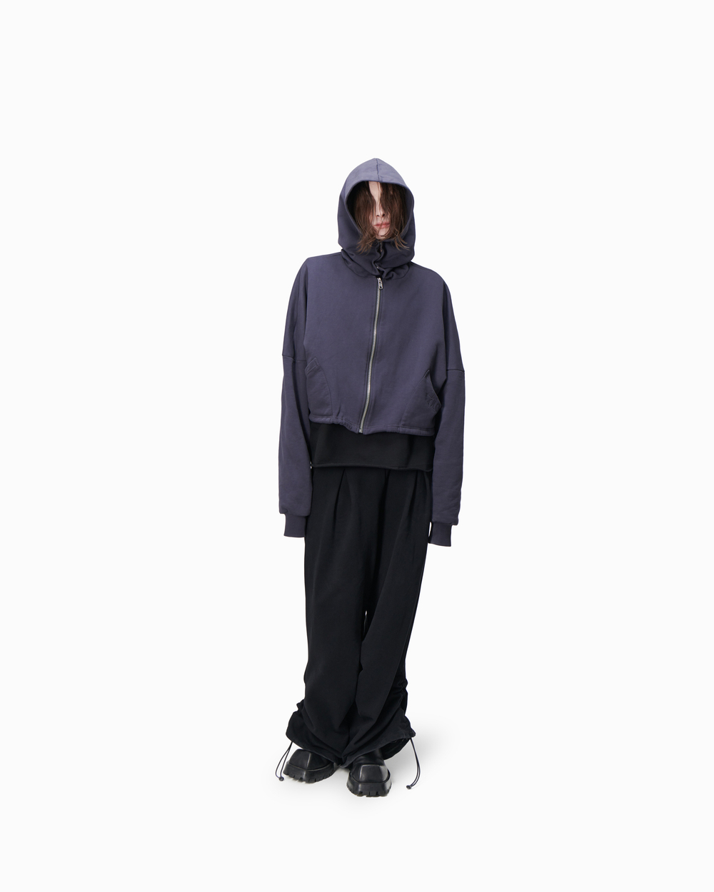 ZIP HOODIE PURPLE MEN