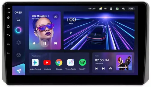 Магнитола для KIA Sportage 5 2021-2024+ (взамен 8", рамка-накладка под кожу) - Teyes CC3L на Android 10, CarPlay, 4G SIM-слот