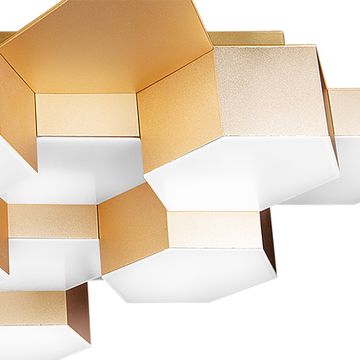 Потолочный светодиодный светильник 750123 золото матовое 4000K 60W Favo Lightstar