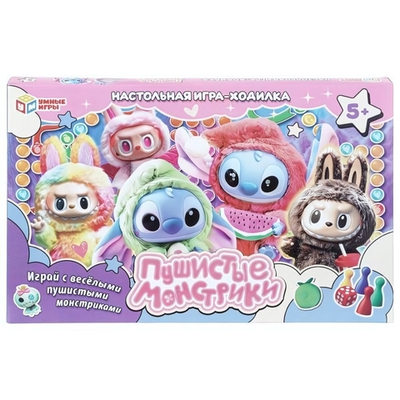 Игра-ходилка "Пушистые монстрики" 4630395068376 (Умные игры)