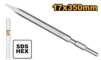 Зубило пикообразное Hex 17x350 мм INGCO DBC0513501