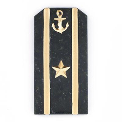 Магнит "Майор ВМФ" камень змеевик R113980