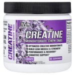 EVLution Nutrition, жевательные таблетки с моногидратом креатина, виноград, 90 таблеток