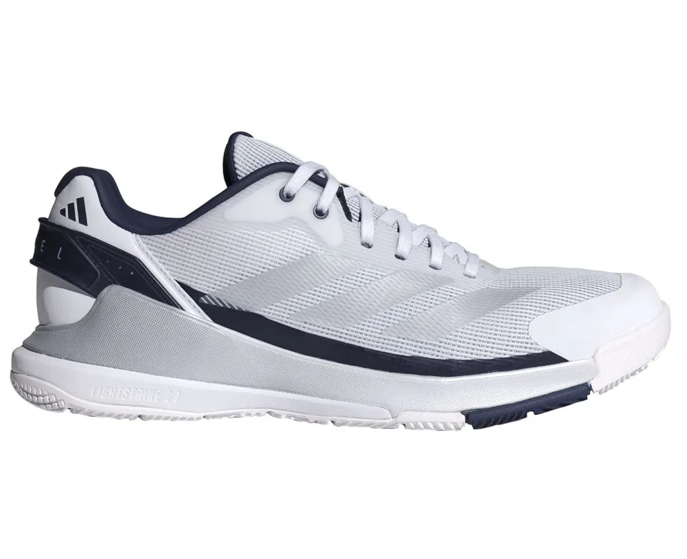 Мужские кросовки для Padel Adidas Crazyquick LS Padel M - cloud white/silver metallic/dark blue