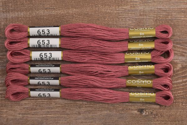 Мулине Lecien Cosmo, цв. 0653 / 6 мот. по 8 метров, в 6 сложений