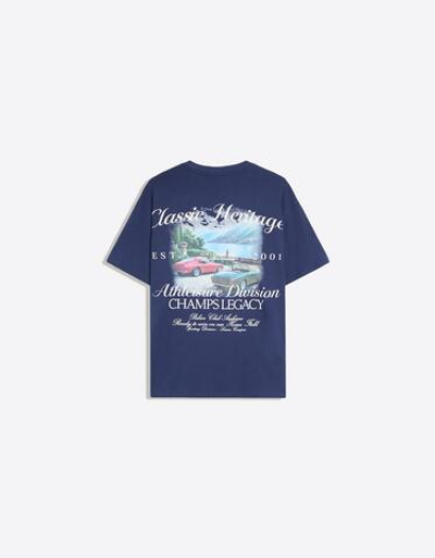Мужская футболка relaxed fit с коротким рукавом и принтом, арт. 4304/218 - BERSHKA