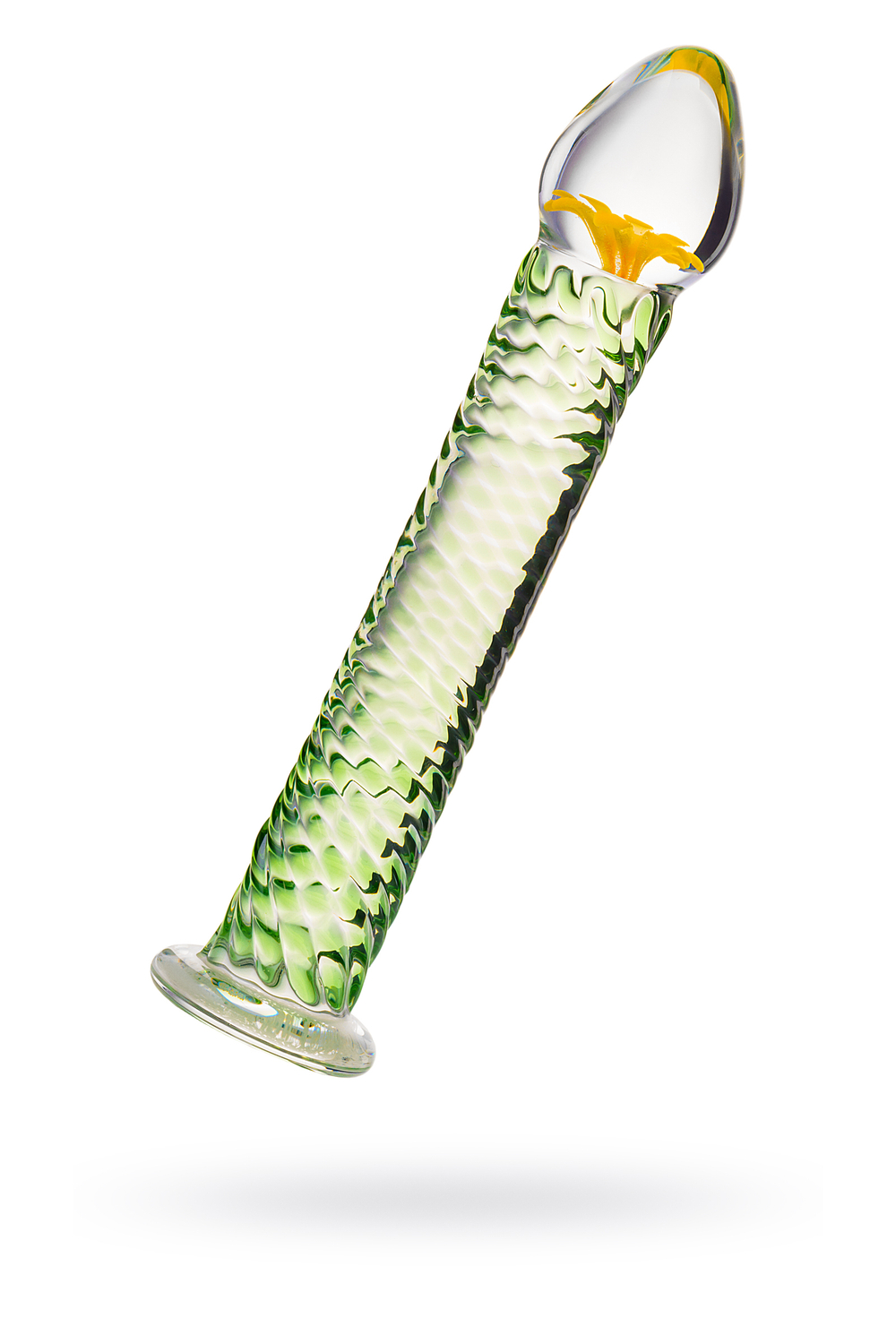 Нереалистичный фаллоимитатор Sexus Glass стекло прозрачный 16,5 см