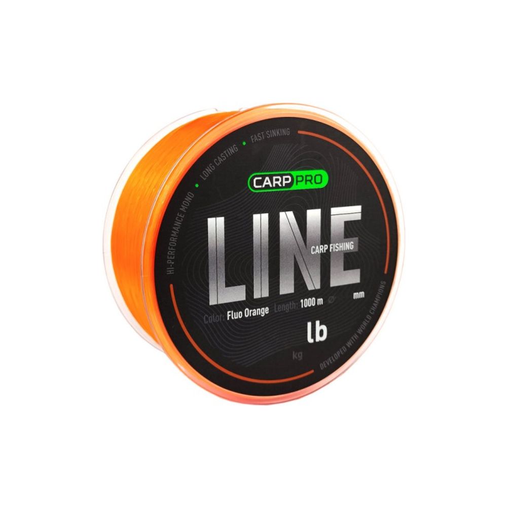 CARP PRO Леска Fluo Orange 1000м 0,331мм