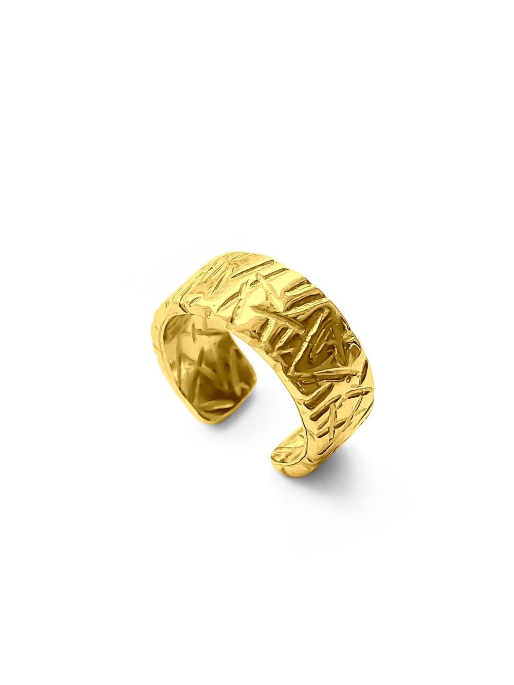 Кафф Фактура, позолота / Future gold