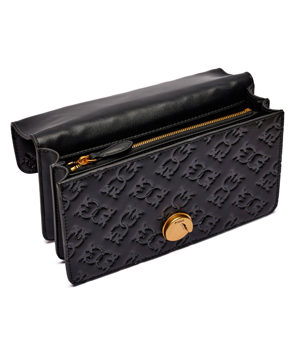 Кожаная сумка через плечо LOVE ONE MINI Pinko - черный(100074 A1YB)