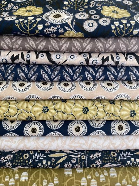 ПОЛНОЧНЫЕ ЦВЕТЫ #2, 100% хлопок Handmade Fabrics 9