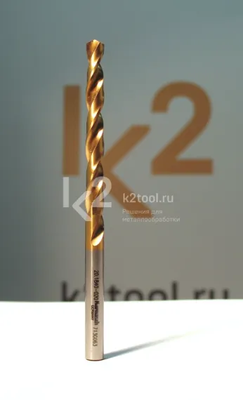 Спиральное сверло по металлу Karnasch HSS-Co5+TiN, Ø3,4х50 мм, арт. 20.1840-004