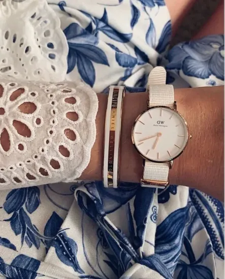 Наручные часы с браслетом Daniel Wellington (часы DW00100313 + браслет DW00400007)