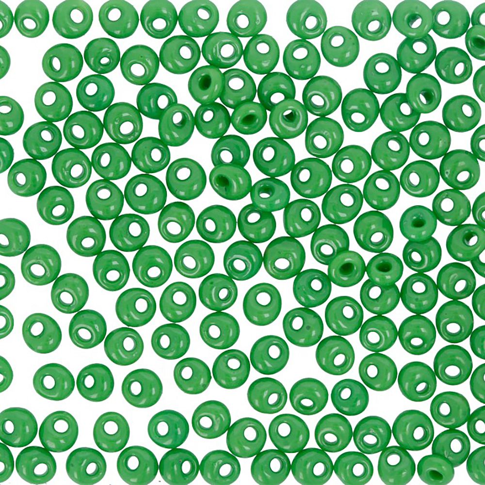 Бисер Toho Magatama 1 (3 мм), 500 г, 0047 т.салатовый Бисер Toho Magatama 1 (3 мм), 500 г, 0047 т.салатовый