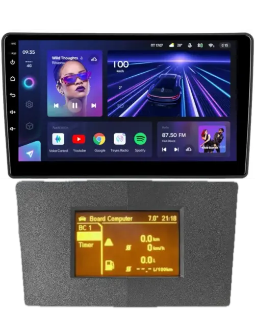 Магнитола для Opel Astra H (перенос БК вниз, серая) - Teyes CC3 Android 10, Быстрая, CarPlay, 4G SIM-слот