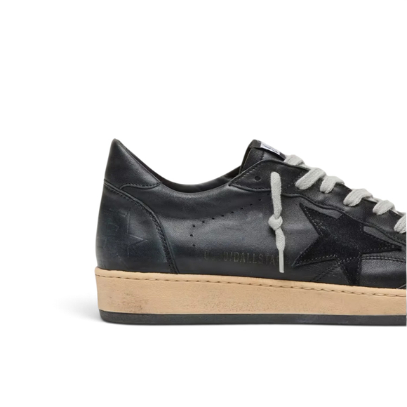Men’s Ball Star in black nappa with suede star and nappa heel tab