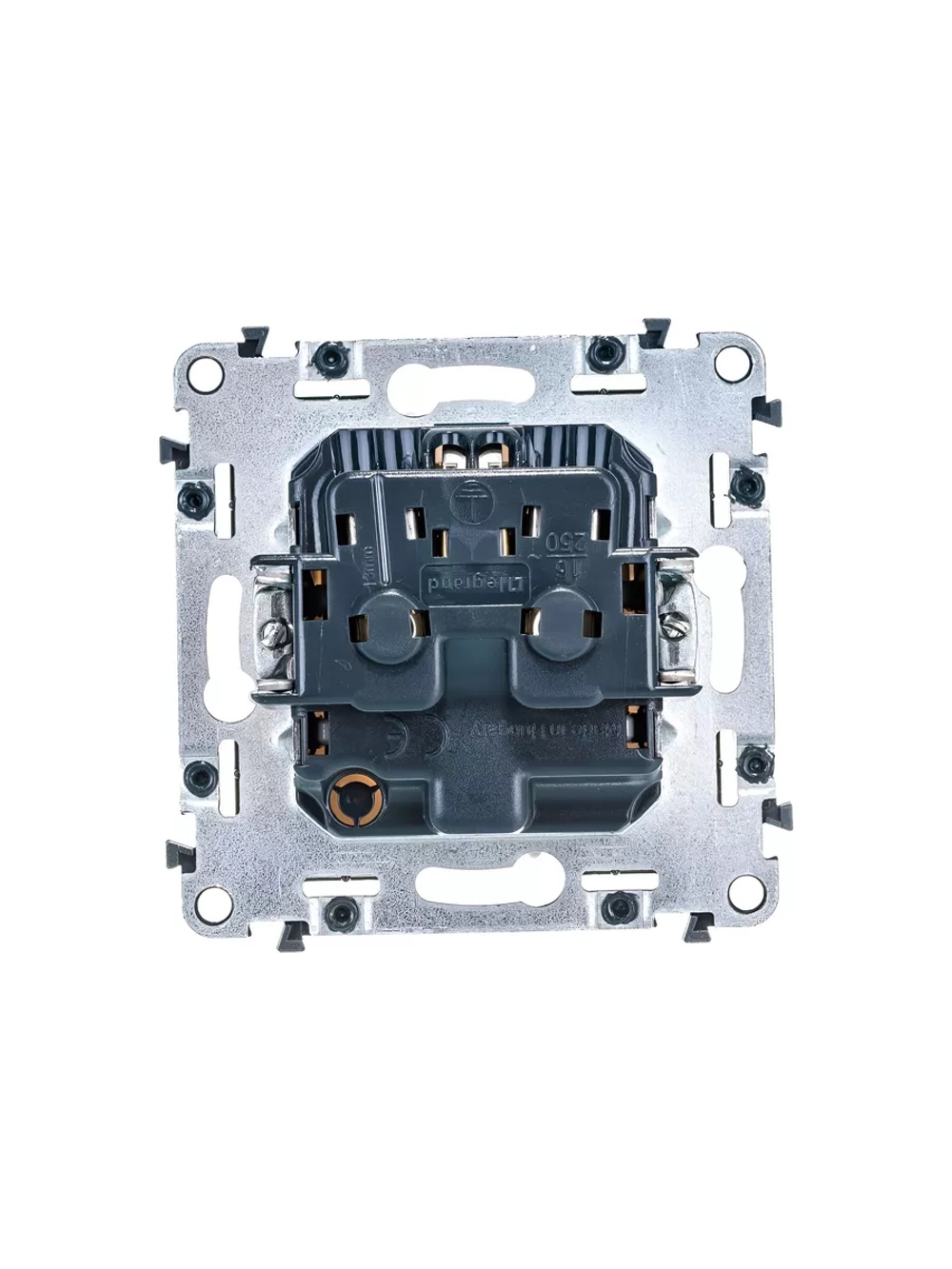 Розетка Legrand ALLURE с з/к безвинтовой зажим белый 753721