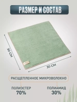 Салфетки для уборки из микрофибры тряпки впитывающие 30х30