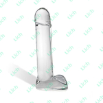 Реалистичный фаллос из стекла Straight Shooter, 22 см