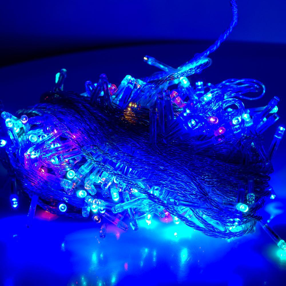 Гирлянда электрическая 26м белаяразноцветная LED300, коробка