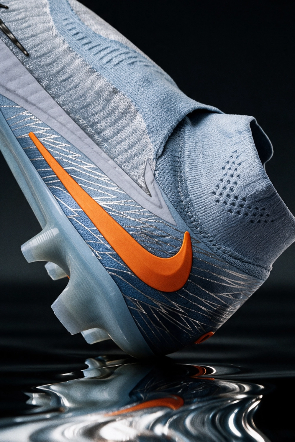 Бутсы Nike Phantom 6 High Elite FG - голубой