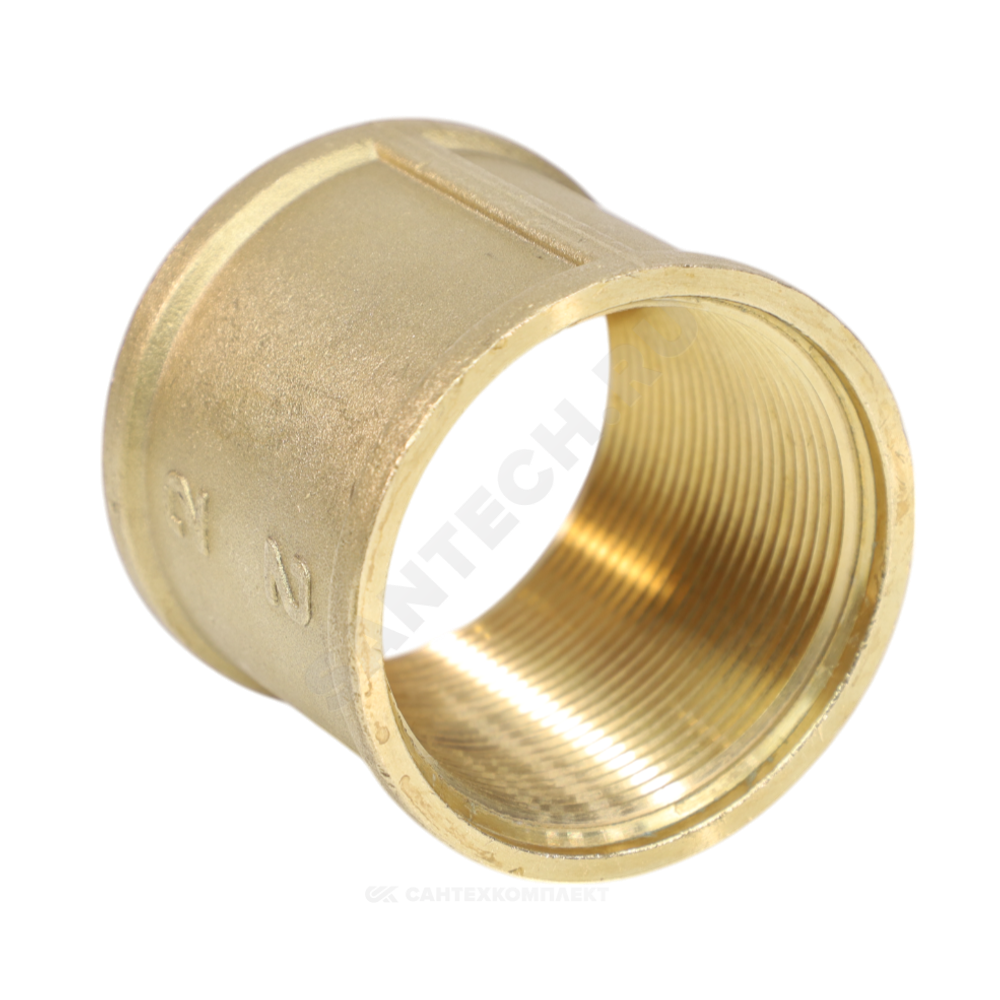 Муфта латунь Ду 50 (2") ВР/ВР VALFEX VF.170.L.200