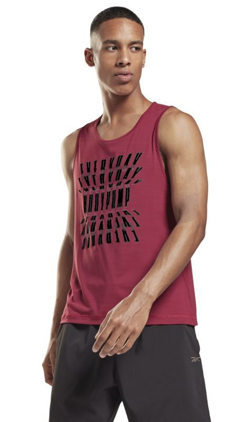 Мужская теннисная футболка Reebok Les Mills BodyPump Activchill M - punch berry