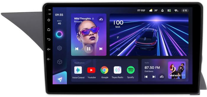 Магнитола для Mercedes-Benz GLK X204 2012-2015 NTG 4.5 - Teyes CC3 монитор 9" QLED на Android 10, Быстрая, CarPlay, 4G SIM-слот