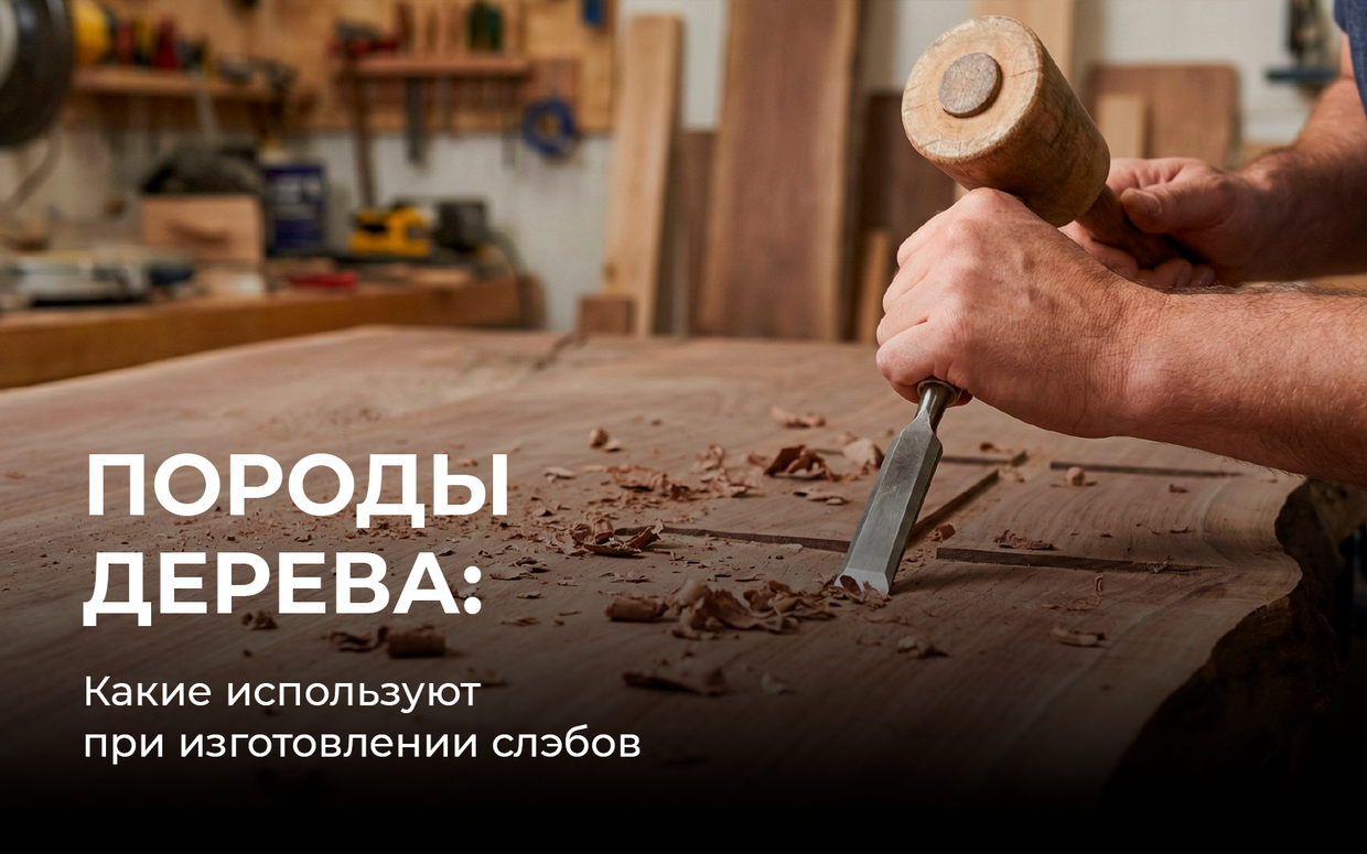 Какие породы дерева используют при изготовлении слэбов