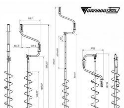 Ледобур Тонар Торнадо-М2 ф130 (левое вращение, без чехла) 226946