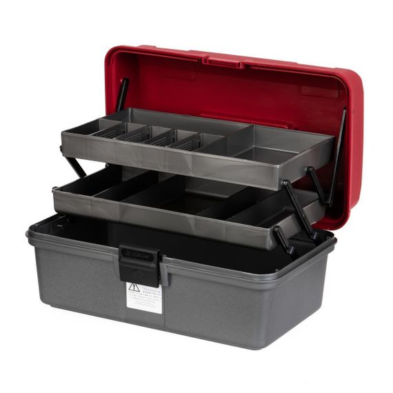 Ящик рыболова NISUS Fishing 2-tray двухполочный красный (N-FB-2-R)
