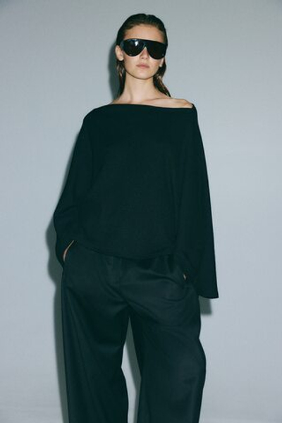 Топ из жатого джерси с рукавами «летучая мышь» - H&M