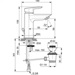 Смеситель Ideal Standard  TESI A6555AA для умывальника