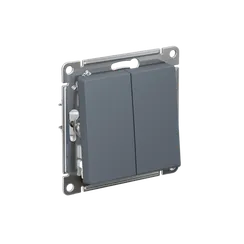 Переключатель перекрестный двухклавишный Systeme Electric AtlasDesign Грифель ATN000773