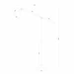 Торшер Arte Lamp BRACCIO A2054PN-1BK