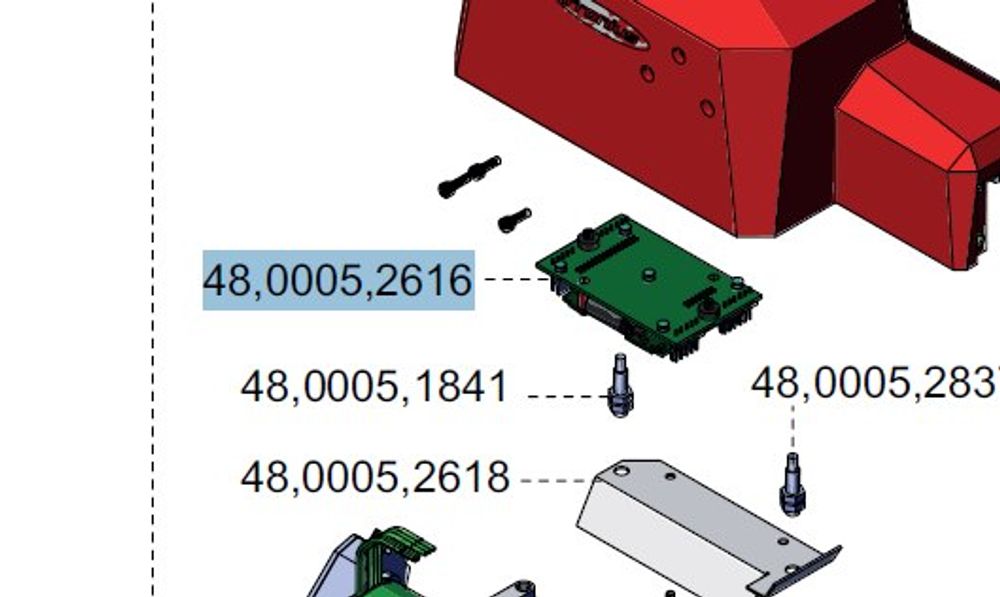 Плата управления линейного маятникового устройства (48,0005,2616)