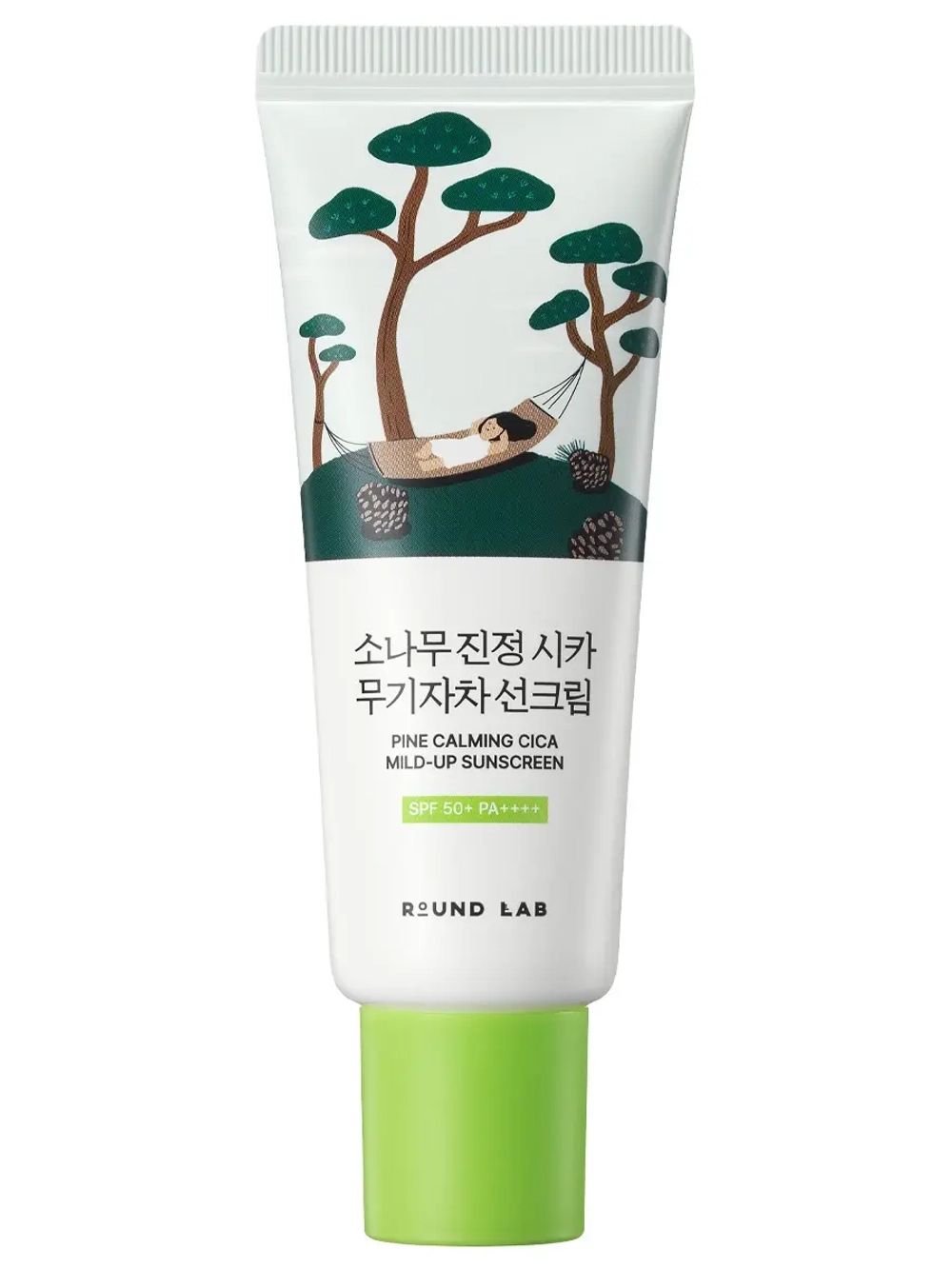 Round Lab Мягкий солнцезащитный крем с сосной и центеллой для проблемной кожи Pine Calming Cica Mild-Up Sunscreen 40 мл