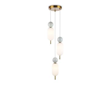 Подвесной светильник 3*G9 LH53102/3 BS/GR/FR латунь/серый/белый матовый High Light Ceramo Modern Ambrella